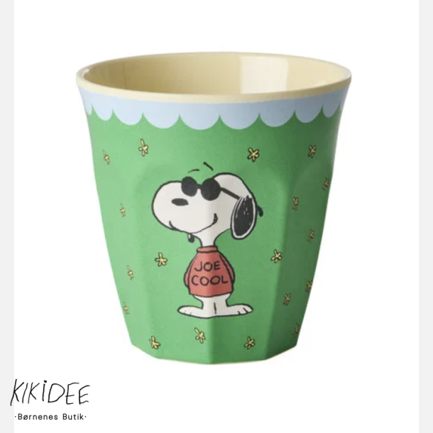 Rice Melamin B�rnekop - Snoopy green 