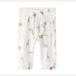 Lil' Atelier Elo Loose Bukser - Milk/Animals 