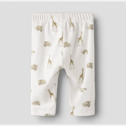 Lil' Atelier Elo Loose Bukser - Milk/Animals 