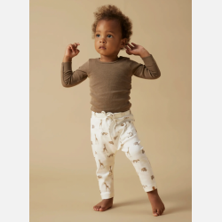 Lil' Atelier Elo Loose Bukser - Milk/Animals 