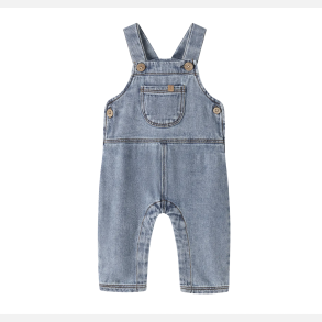 Lil' Atelier Role Loose Denim Overall - Medium Blue Denim