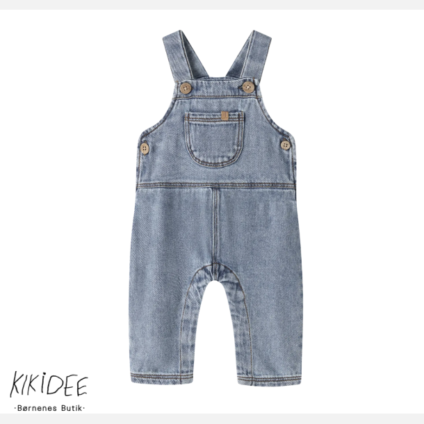 Lil' Atelier Role Loose Denim Overall - Medium Blue Denim