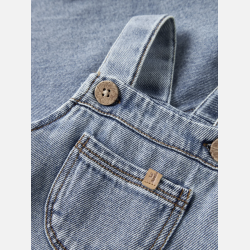 Lil' Atelier Role Loose Denim Overall - Medium Blue Denim