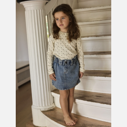 Lil' Atelier Mini Denim Nederdel 