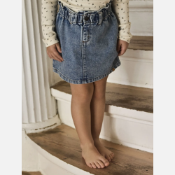 Lil' Atelier Mini Denim Nederdel 