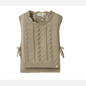 Lil' Atelier Mini Strik Vest - Twill 