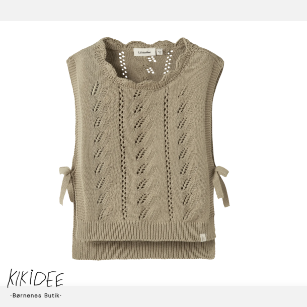 Lil' Atelier Mini Strik Vest - Twill 