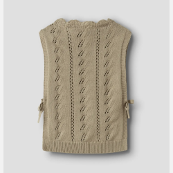 Lil' Atelier Mini Strik Vest - Twill 