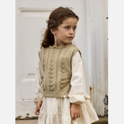 Lil' Atelier Mini Strik Vest - Twill 
