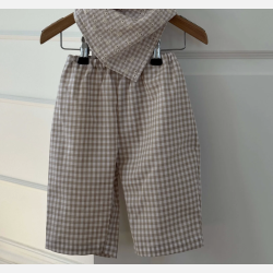 GAVN Mini Bukser - Beige Ternet 