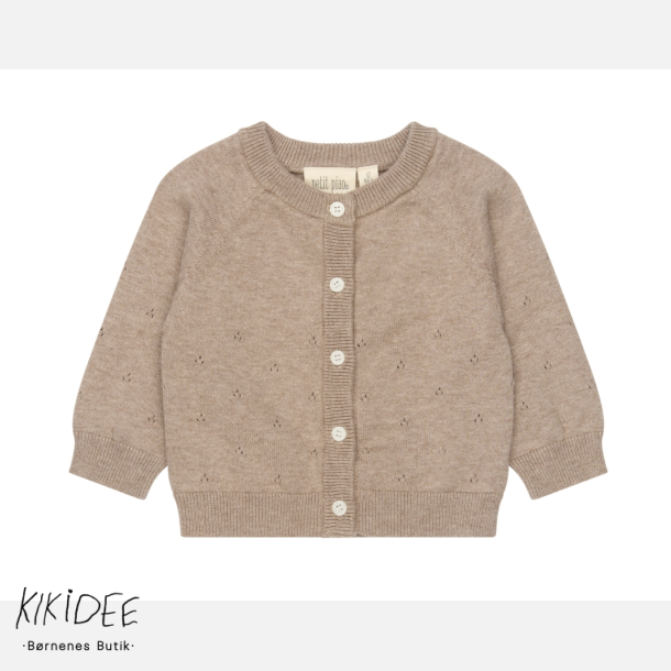 Petit Piao Edris Pointelle Knit Cardigan