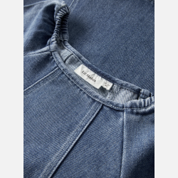 Lil' Atelier Mini Bello Denim Kjole - Dark Blue Denim