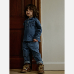 Lil' Atelier Mini Bello Denim Jeans - Dark Blue Denim