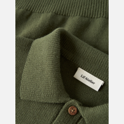 Lil' Atelier Mini Molo Strik Polo - Cypress
