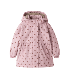 Lil Atelier Mini Vinterjakke - Zephyr Hearts