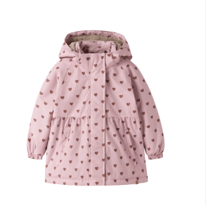 Lil Atelier Mini Vinterjakke - Zephyr Hearts
