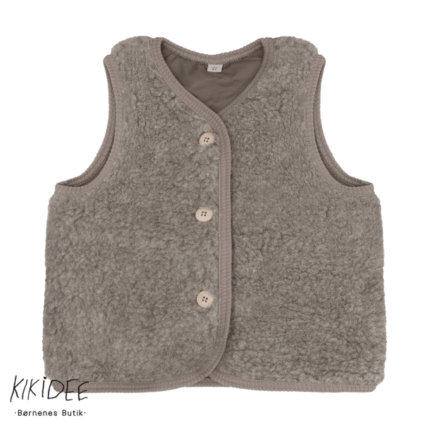 Huttelihut Uld Vest - Camel melange 