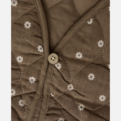 Lil' Atelier Mini Hulla Vest - Teak m. Blomste r