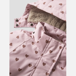 Lil Atelier Mini Vinterjakke - Zephyr Hearts