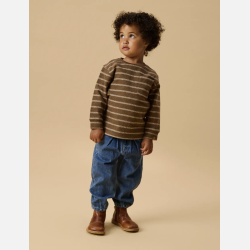 Lil' Atelier Mini Bello Baggy Jeans - Dark Blue Denim