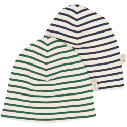 Petit Piao Beanie 2-Pack - Navy Blazer Striped