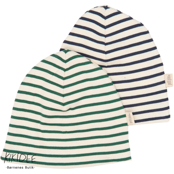 Petit Piao Beanie 2-Pack - Navy Blazer Striped