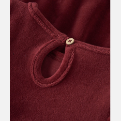 Lil' Atelier Velour Kjole - Biking Red