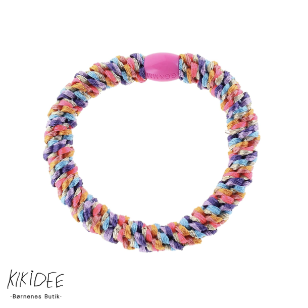 By Str Flettet Hrelastik - Multi Pink/Rust//Bl Glitter