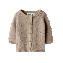 Lil' Atelier Strik Cardigan - Oxford tan