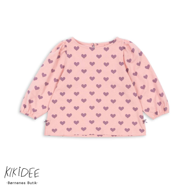 Konges Sljd Drey Slit Bluse - Hortensia coeur