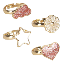 Konges Sljd Ringe 12-Pak - Multi Color