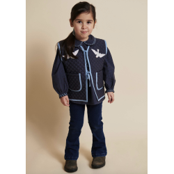 Copenhagen Colors Jeggings med Flare - Dark Indigo Blue 