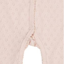 Copenhagen Colors Pointelle Heart Heldragt - Dusty rose 