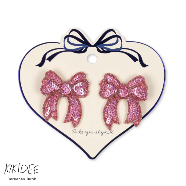 Konges Sljd 2-pak Sequin Hrklips - rapture rose