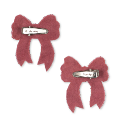 Konges Sljd 2-pak Sequin Hrklips - rapture rose