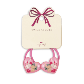 Konges Sljd 2-pak Vilma Hrelastikker - Bow kitty