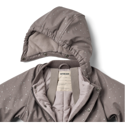 Wheat  Vinterdragt Ludo - Purple stone stars