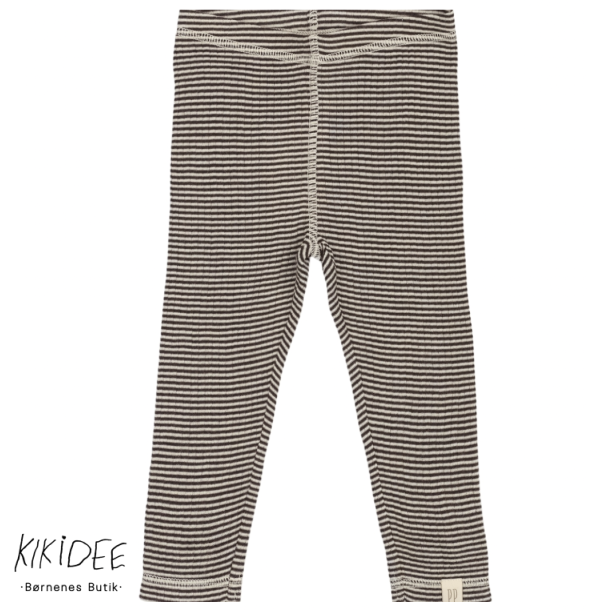 Petit Piao Dante Uld Leggings - Coffee bean/dark off white