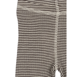 Petit Piao Dante Uld Leggings - Coffee bean/dark off white