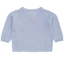 Copenhagen Colors Cross-over Cardigan - Dusty blue 