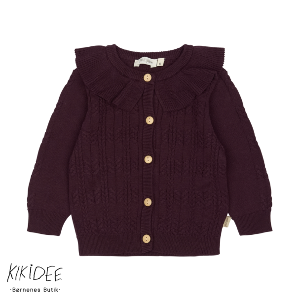 Petit Piao Dalia Cardigan - Dark grape 