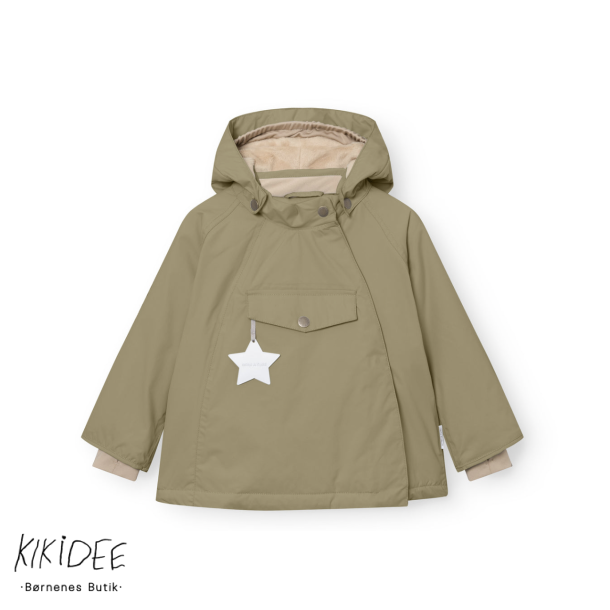 Mini A Ture Matwang Fleeceforet Vinterjakke - Aloe green 