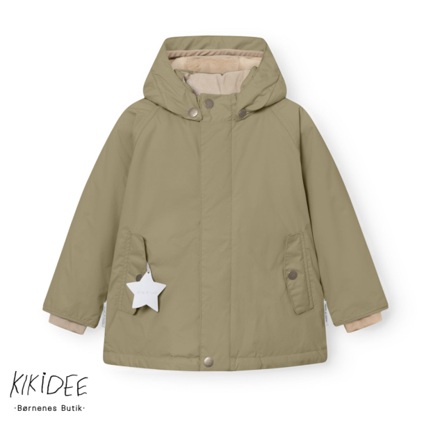 Mini A Ture Matwally Fleeceforet Vinterjakke - Aloe green 