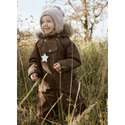 Mini A Ture Matwisti Fleeceforet Flyverdragt - Chestnut brown 