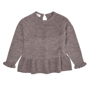 Copenhagen Colors Merino Bluse - Natural melange