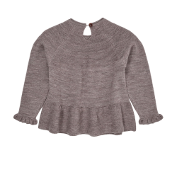 Copenhagen Colors Merino Bluse - Natural melange