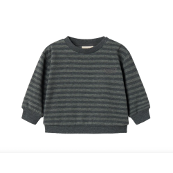 Marmar Tammas B Bluse - Forest Stripe Melange