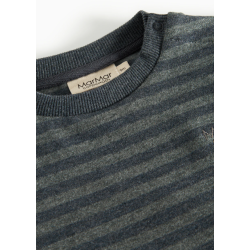 Marmar Tammas B Bluse - Forest Stripe Melange