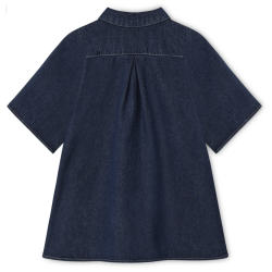 Fliink Don Denim Kjole - Dark denim blue 