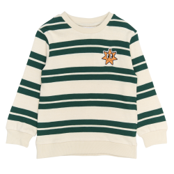 The New Robbie Sweatshirt - Deep Teal Striped